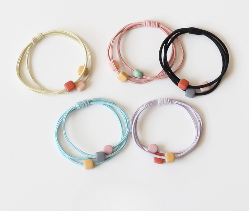 Candy Beaded Hair Tie New Cute Elegant Trendy Durable Hair Band