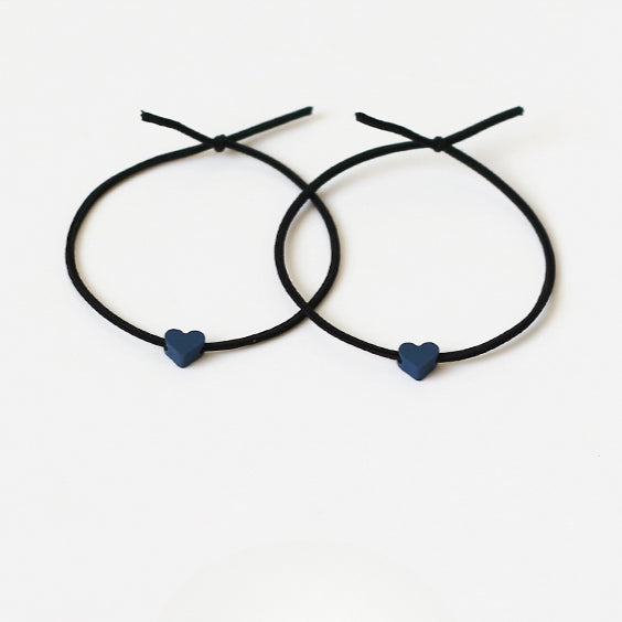 Heart Hair Ties For Couples, Two-In-One And Stylish For Women And Men To Tie Hair