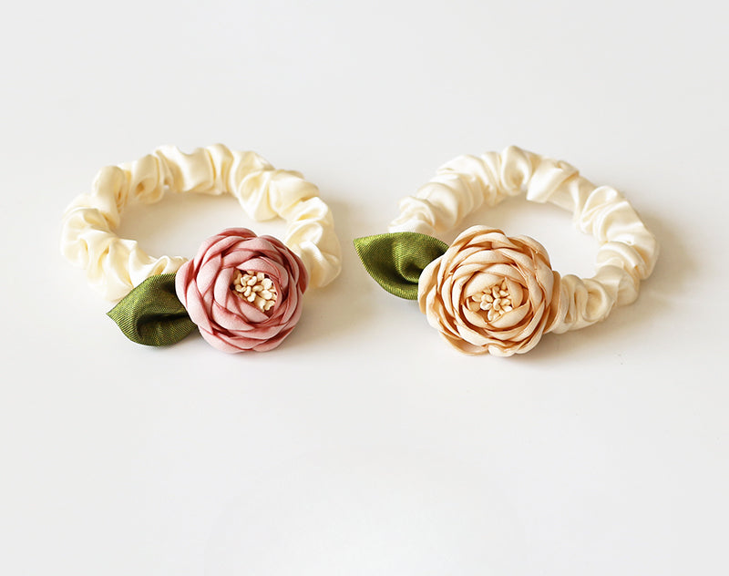 Rose Hair Tie, 2024 New High-end Stylish Hair Loop,Graceful Elastic for Women's Hairstyles