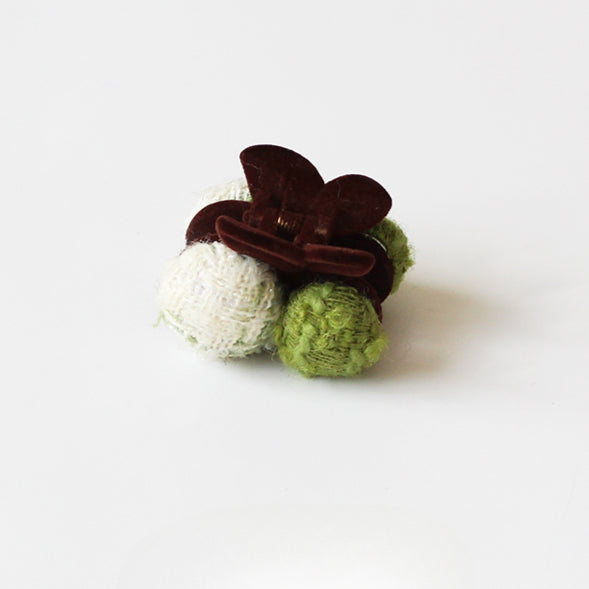 Cherry Pom-Pom Hair Clips, Cute And Stylish For Women To Style Hair In Winter