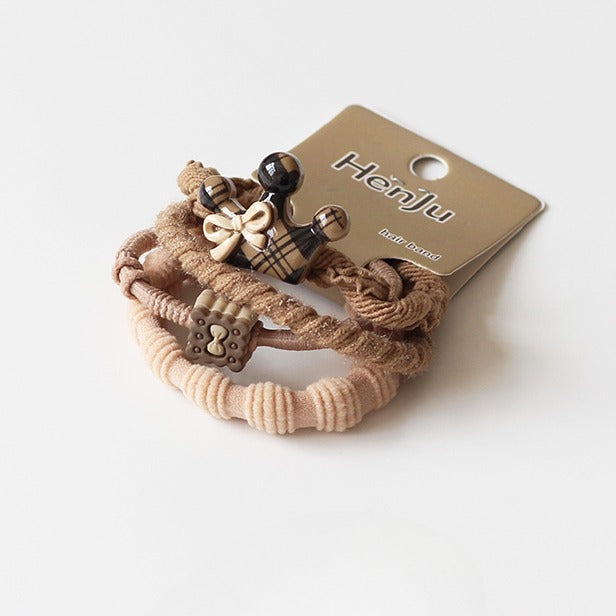 Crown Bow Hair Ties, High-Elasticity And Durable For Women To Tie Hair