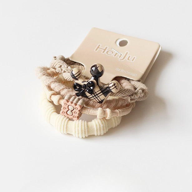 Crown Bow Hair Ties, High-Elasticity And Durable For Women To Tie Hair