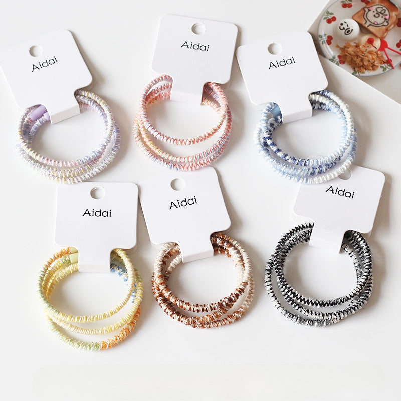 Set Of Three Hair Ties, High-Elasticity And Durable For Women To Tie Hair