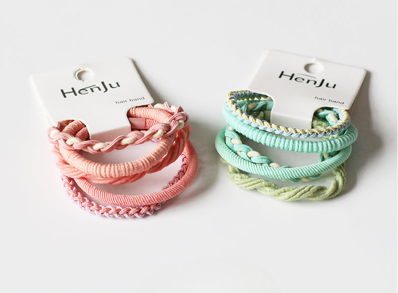 Set Of Five High-Elasticity Hair Ties, Durable And Stylish For Tying Hair