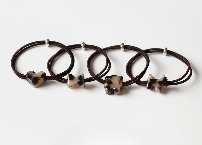 Heart Hair Tie for Women - Simple New Design Elastic Band,Elegant Hair Ties and Small Elastic Hair Loop