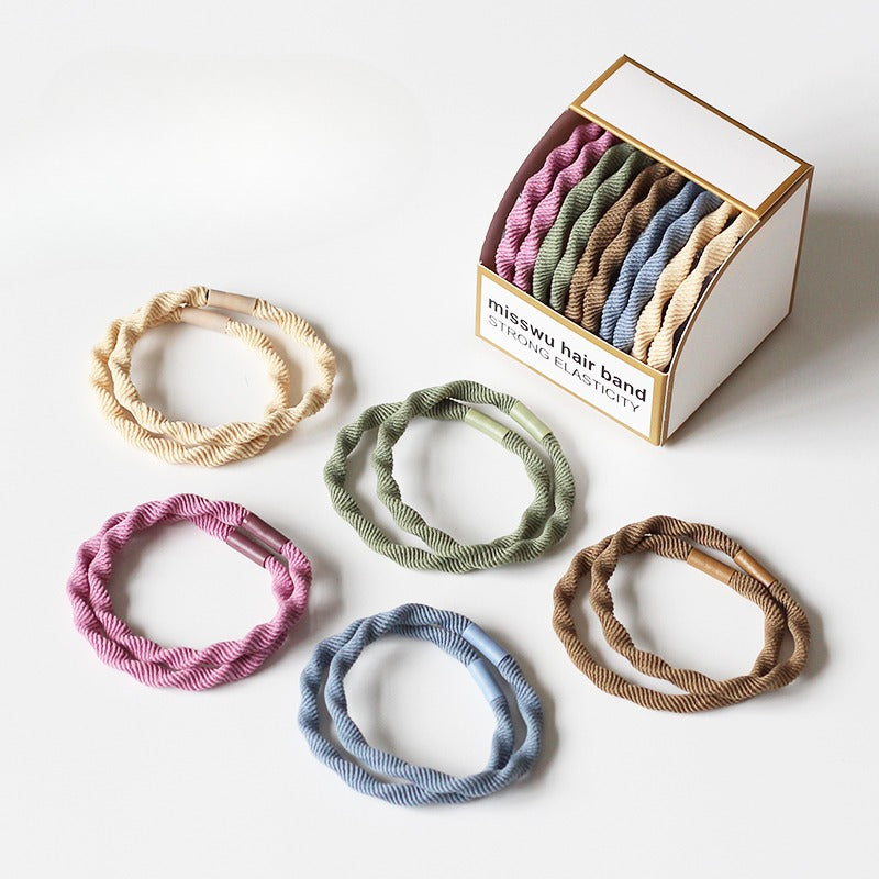 Set Of Ten Hair Ties, High-Elasticity And Durable For Women To Tie Hair