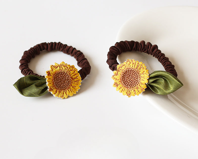 Sunflower Hair Tie - 2023 New Trendy Ins Premium Elegant Hair Band and Elastic for Women's Hair Accessories