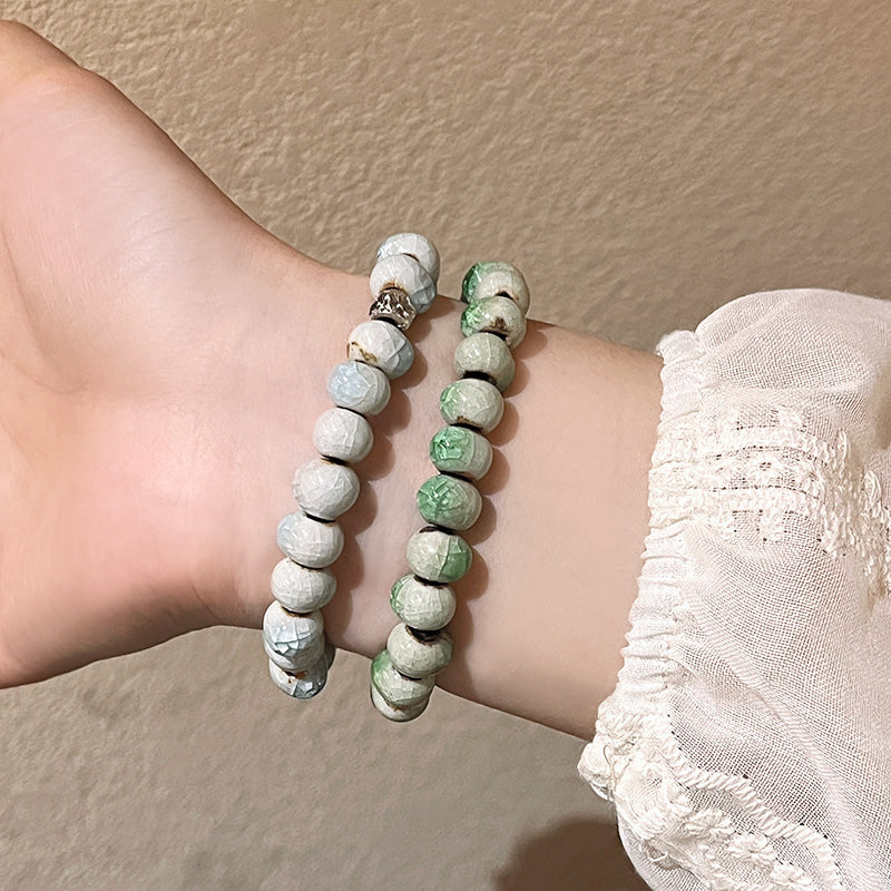 Elegance Porcelain Bead Bracelet for Women - New Hit for Girls and Couples.