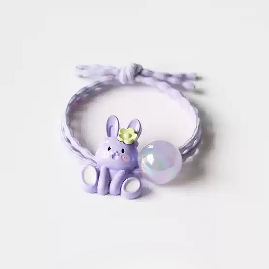 Bunny Hair Tie - Trendy Elegant Ponytail Accessory, Simple Cute Elastic Band for Tying Hair