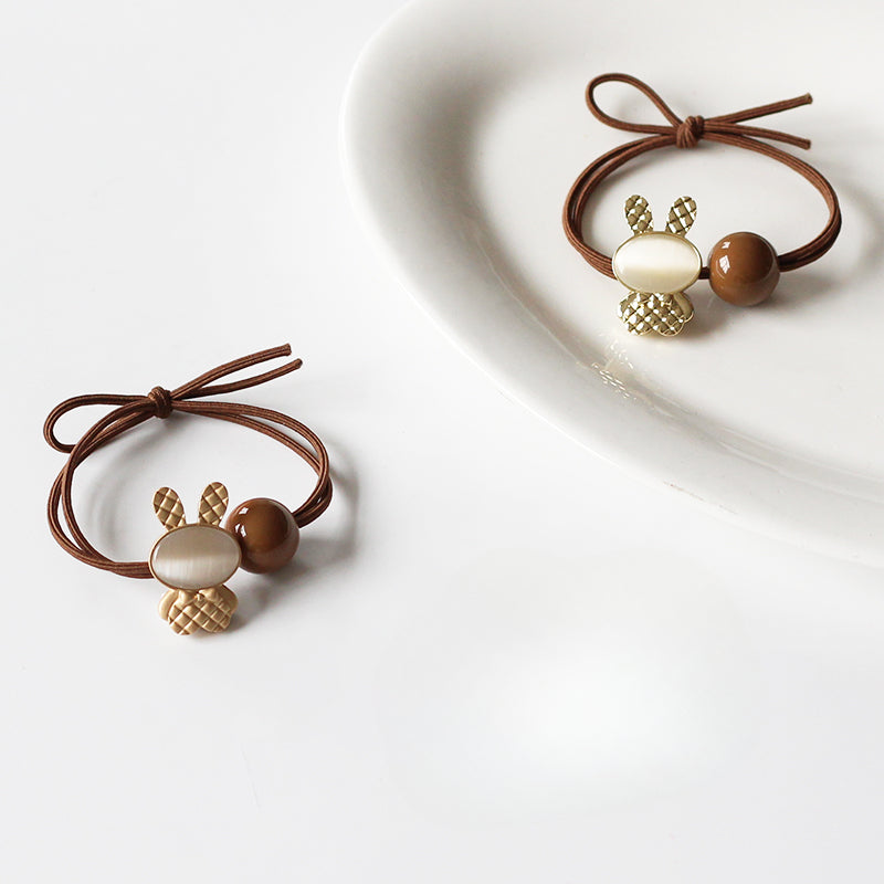 Bunny Hair Tie - Trendy Elegant Elastic Band, High Elasticity Durable Hair Tie for Women, Exquisite Japanese and Korean Inspired Hair Holder