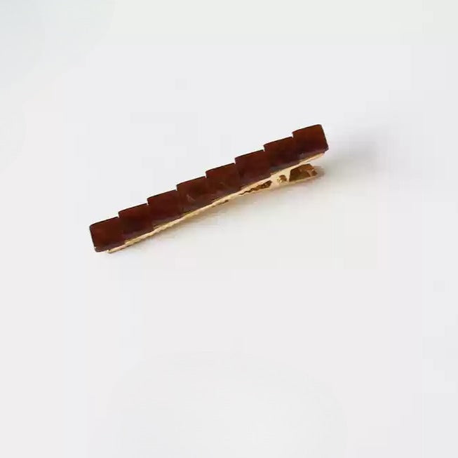 Minimalist Small Square Hair Clips - 2024 Trendy Side Clips for Women, Premium Bang Clips and Forehead Hair Accessories