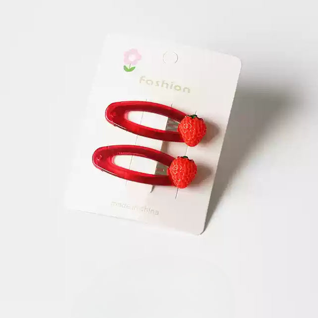 Candy Fruit Hair Clips Women New Cute Cartoon Side Hair Accessory