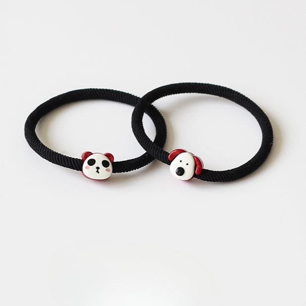 Cute Smiley Face Hair Tie - Korean Style Simple Elastic Band for Tying Hair, Girly Elastic Hair Holder