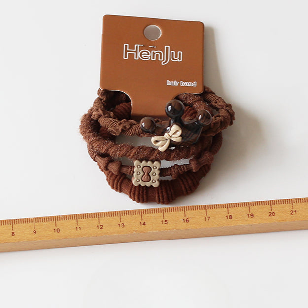 Crown Bow Hair Ties, High-Elasticity And Durable For Women To Tie Hair