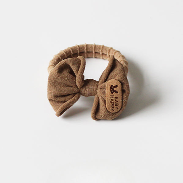 Brown Bow Hair Ties, Seamless And Stylish For Women To Tie Hair