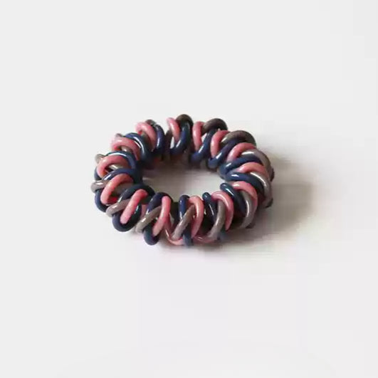 Coiled Telephone Cord Hair Tie - Trendy Elegant Elastic Band for Women, High Elasticity Durable Hair Ties for Tying Hair