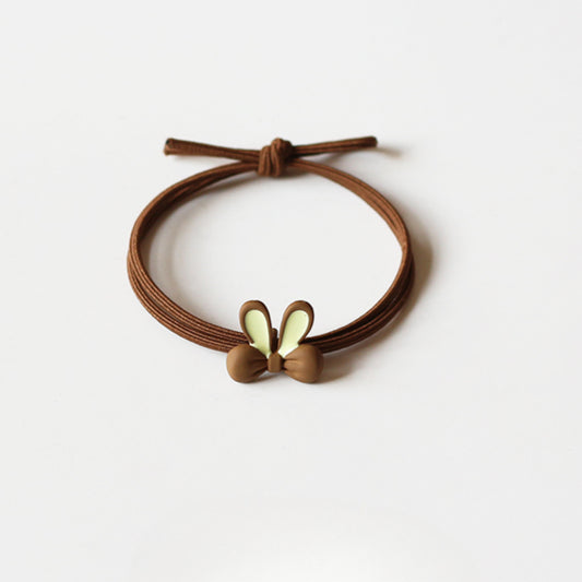 Bunny Ears Hair Tie - Women's Trendy New Elegant Hair Band, Simple Cute Elastic for Women's Hair Ties