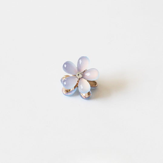Faux Crystal Mini Claw Clips - Trendy Elegant Small Shark Clips, Bang Clips and Hair Accessories