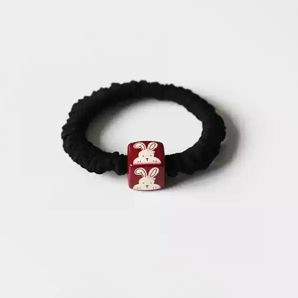 Square Hair Ties - Trendy Elegant Ponytail Elastic Bands, Thick High Elasticity Durable Hair Ties for Tying Hair
