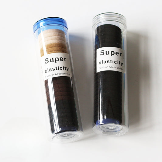 Jarred Seamless Hair Ties for Women - Trendy Ins Elastic Bands, High Elasticity Basic Hair Ties