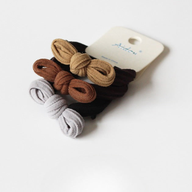 Set Of Three Seamless Hair Ties, Cute And Stylish For Tying Hair