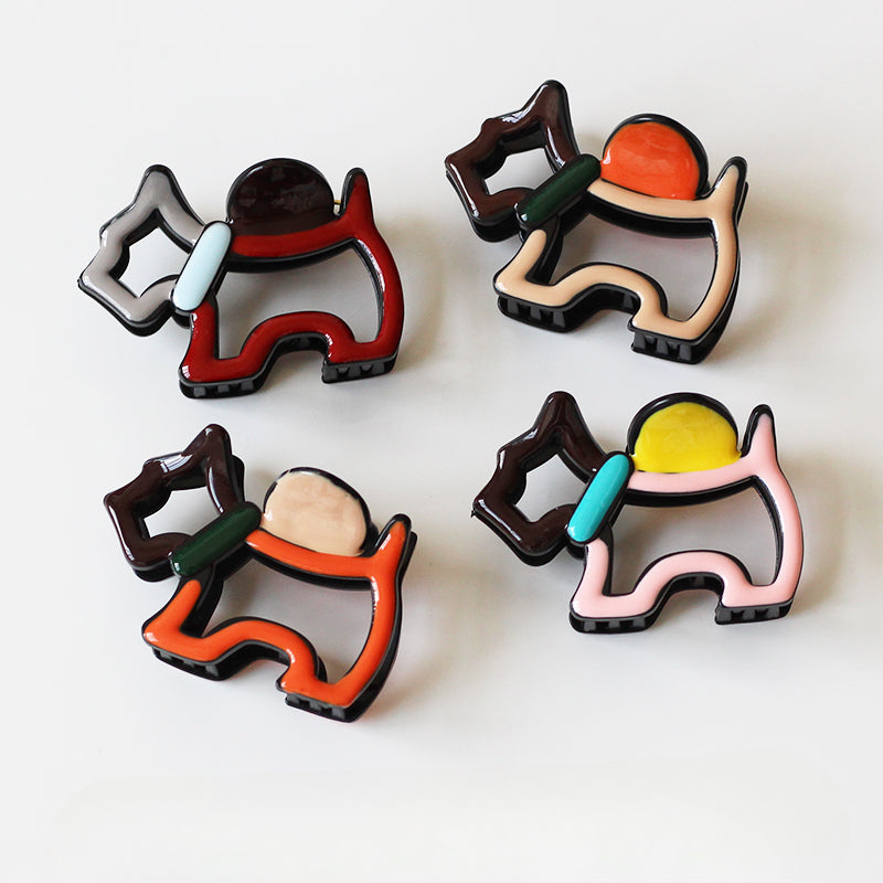 Puppy Claw Clips for Thin Hair - Medium Shark Clips for Back of Head, Women's 2024 New Premium Hair Clips