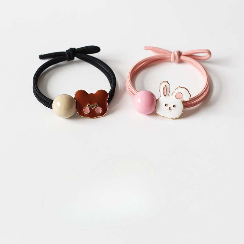 Bunny Hair Ties - Trendy Elegant Elastic Bands, High Elasticity Hair Ties for Kids, Cute Hair Holders and Women's Hair Accessories