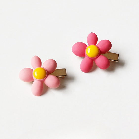 Pink Hair Clip Cute Side Accessory Playful Design For Women Girly Hairpin