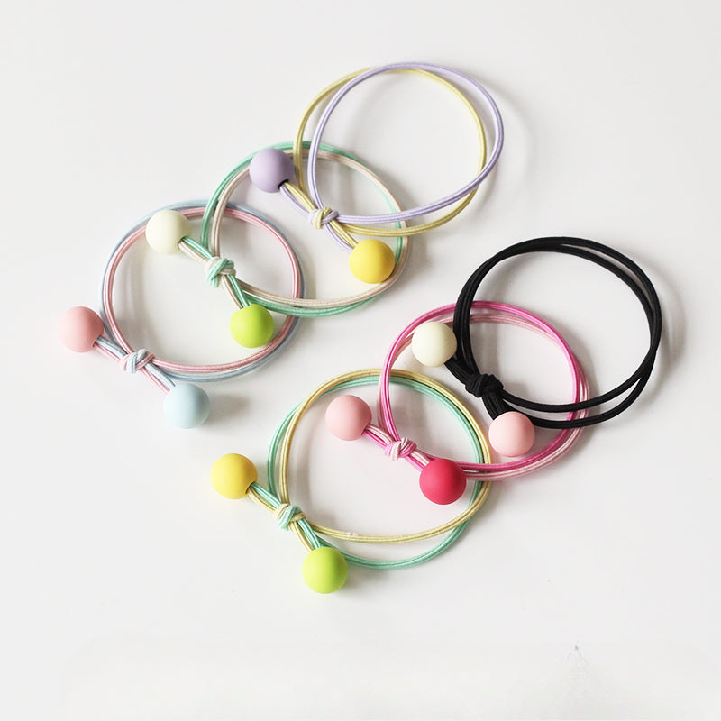 Dual-Tone Pearl Hair Tie, Cute And Durable Elastic Hair Accessory.