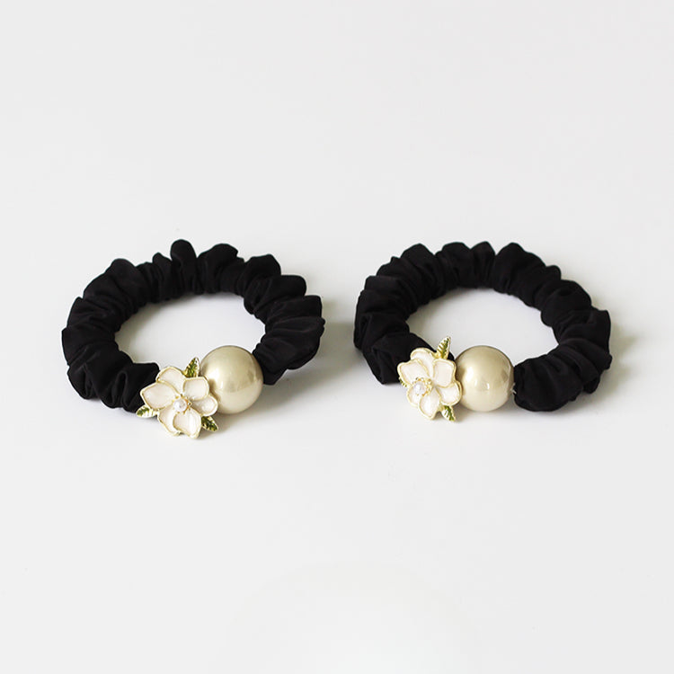 Sweet Camellia Large Intestine Hair Tie, Stylish Hair Loop, 2024 New Elastic for Tying Hair, Hair Accessory for Women