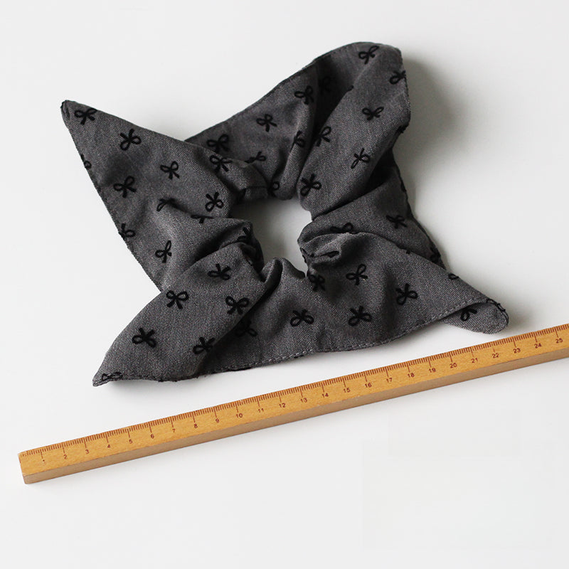 Square Scarf Bow Hair Tie, High Elasticity Durable Hair Band, 2024 New High-end Hair Loop for Tying Hair