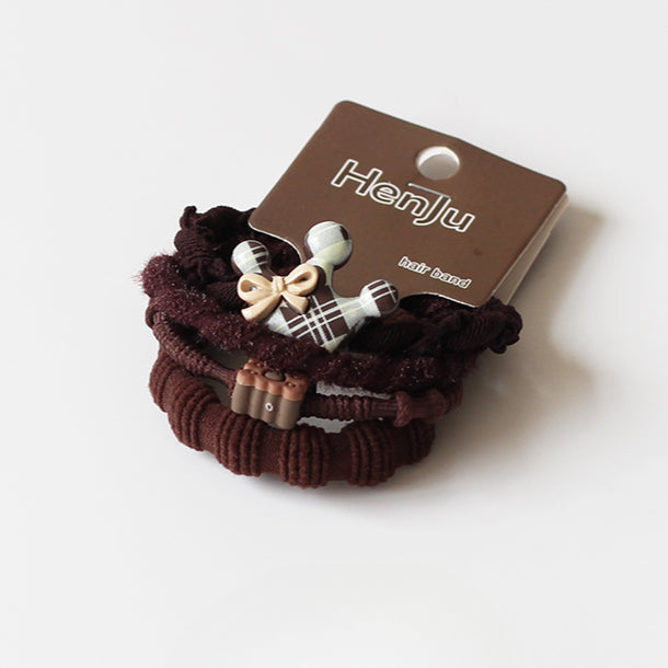 Crown Bow Hair Ties, High-Elasticity And Durable For Women To Tie Hair