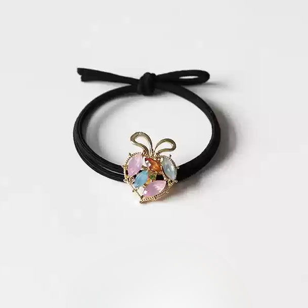 Bracelet Hair Ties - Elegant Beaded Elastic Bands, Cool Style Pearl Hair Ties, Fresh Ponytail Accessories