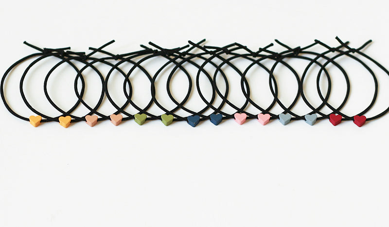 Heart Hair Ties For Couples, Two-In-One And Stylish For Women And Men To Tie Hair