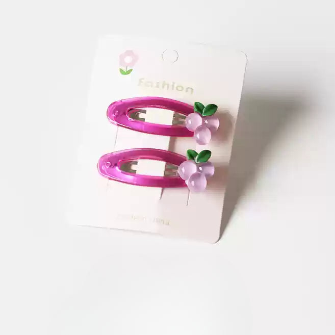 Candy Fruit Hair Clips Women New Cute Cartoon Side Hair Accessory