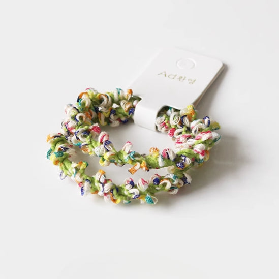 Colorful Bead Hair Tie, High Elasticity Durable Hair Band for Women, 2024 New High-end Hair Loop Accessory