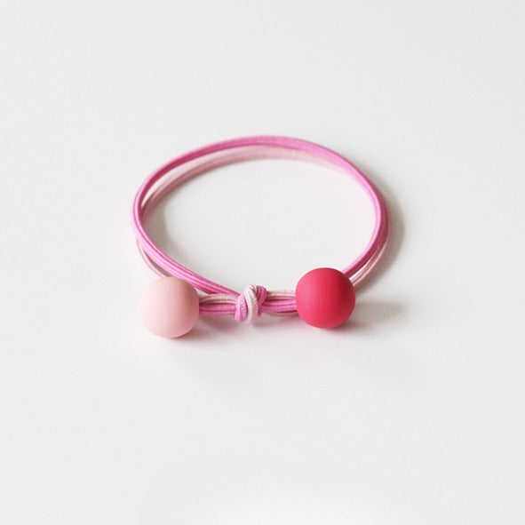 Dual-Tone Pearl Hair Tie, Cute And Durable Elastic Hair Accessory.