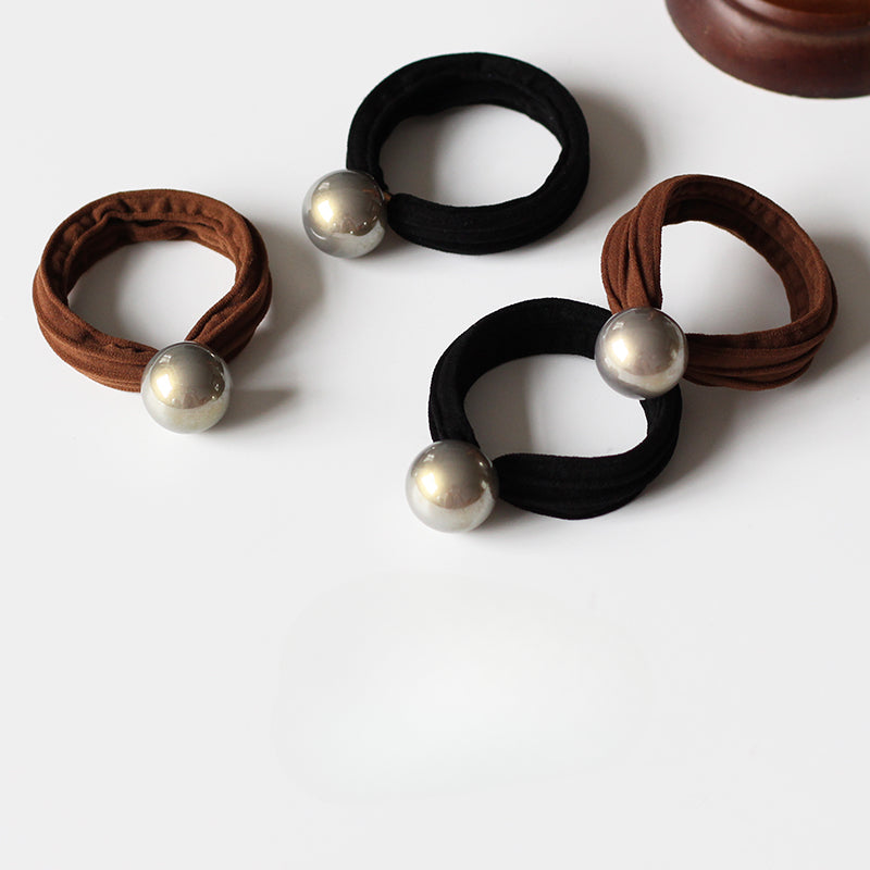 Imitation Pearl Hair Ties, High-Elasticity And Durable For Women To Tie Hair