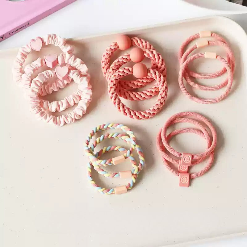 Fresh Large Intestine Hair Tie - 2024 New Premium Hair Loop, Elastic Band for High Ponytails(Five-Piece)