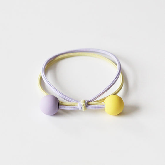 Dual-Tone Pearl Hair Tie, Cute And Durable Elastic Hair Accessory.
