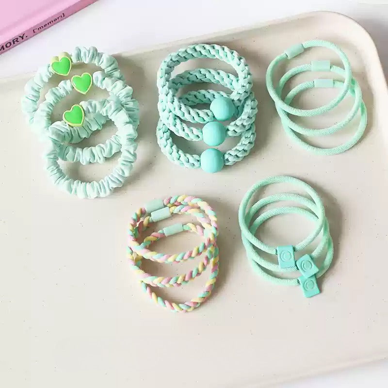 Fresh Large Intestine Hair Tie - 2024 New Premium Hair Loop, Elastic Band for High Ponytails(Five-Piece)