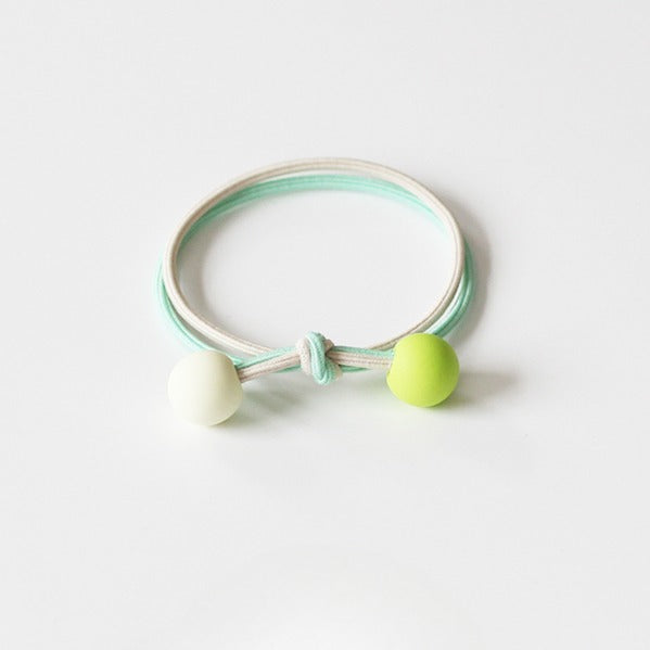 Dual-Tone Pearl Hair Tie, Cute And Durable Elastic Hair Accessory.