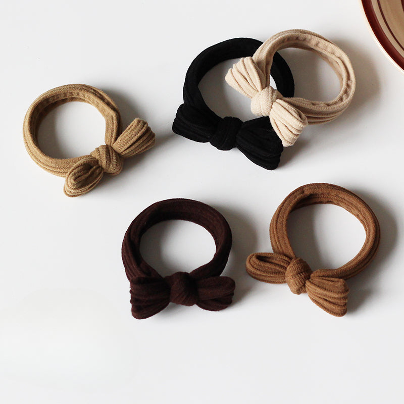Bow Hair Tie High Elasticity Durable Hairband Simple Hair Accessory For Women Stylish Hair Rope