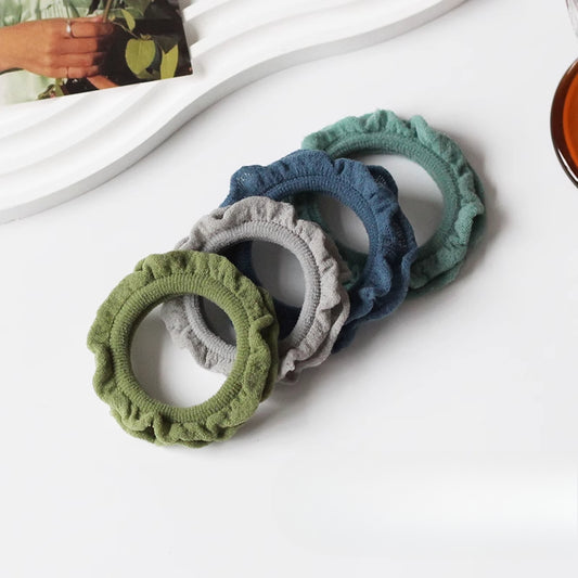 Soft Seamless Hair Ties, Gentle And Stylish For Women To Style Hair(Set of 4)