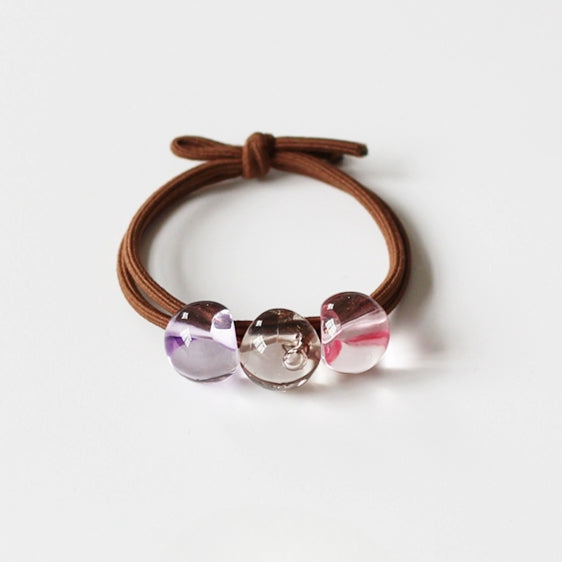 Crystal Clear High Ponytail Hair Tie - 2024 New Premium Hair Loop, High Elasticity Durable Elastic Band for Hair Ties