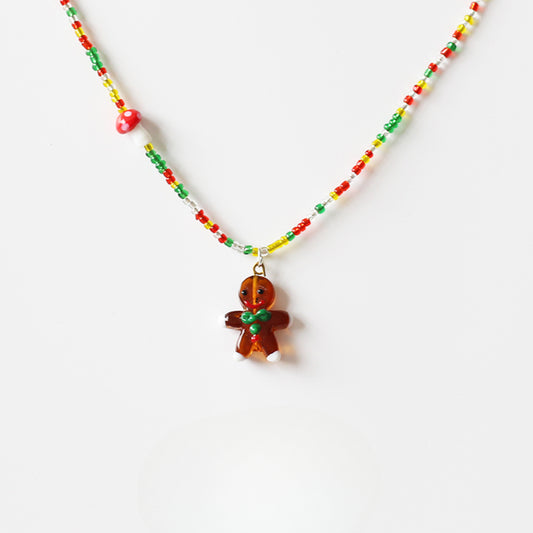 Colorful Beaded Necklace for Women - Adjustable DIY Statement Collarbone Chain