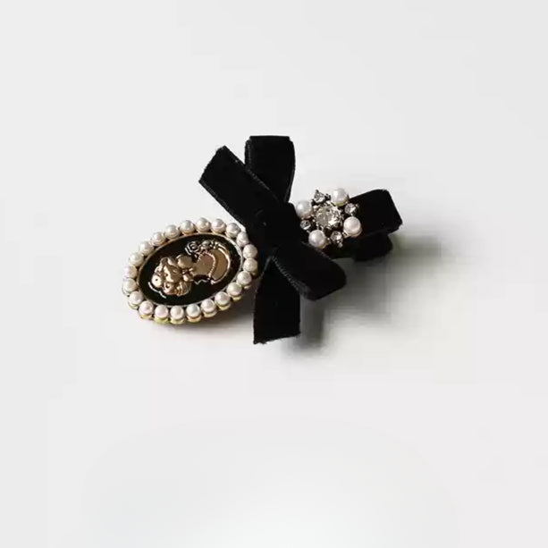 Baroque Hair Clip Side Trendy New Vintage Bangs Clip Elegant Hair Accessory