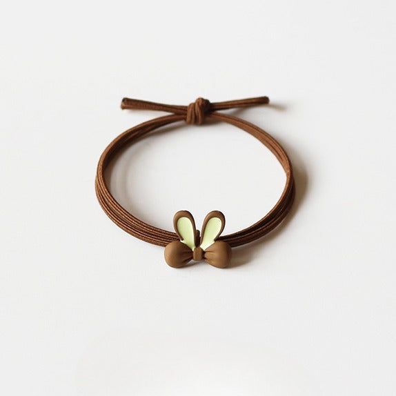 Bunny Ears Hair Tie - Women's Trendy New Elegant Hair Band, Simple Cute Elastic for Women's Hair Ties