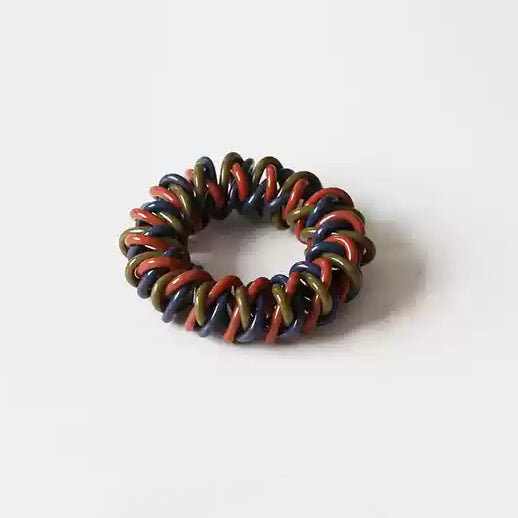 Coiled Telephone Cord Hair Tie - Trendy Elegant Elastic Band for Women, High Elasticity Durable Hair Ties for Tying Hair