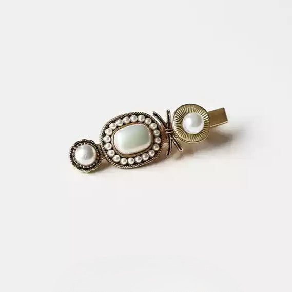 Baroque Hair Clip Side Trendy New Vintage Bangs Clip Elegant Hair Accessory
